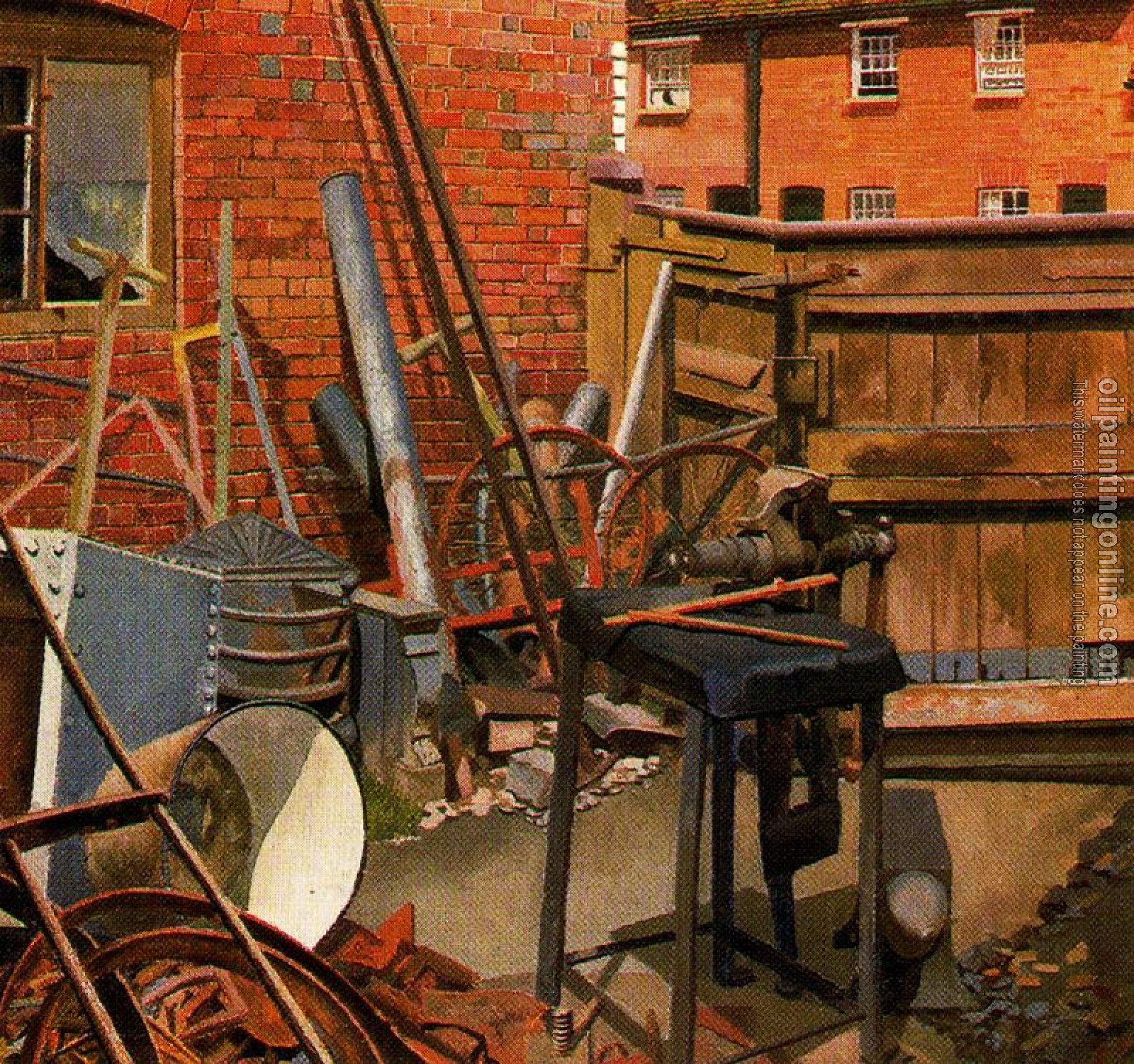 Stanley Spencer - The Blacksmith's Yard, Cookham